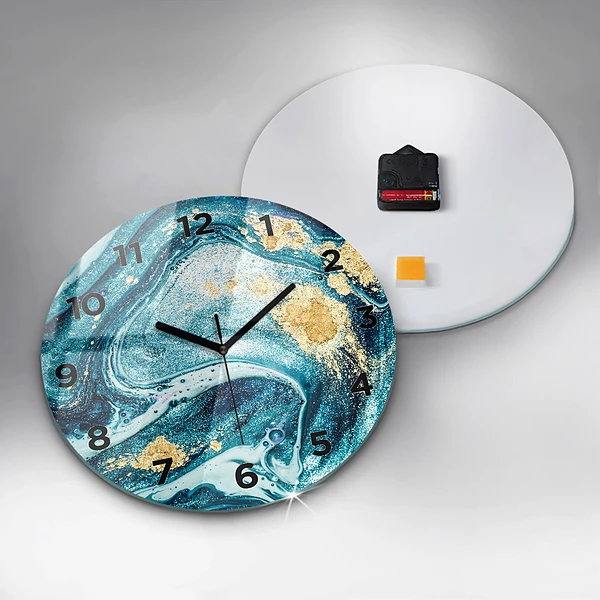 Wanduhr rund mit motiv Abstrakte Murmel