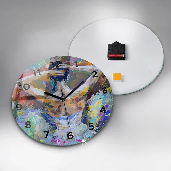 Wanduhr rund mit motiv Gemalte Ballerina