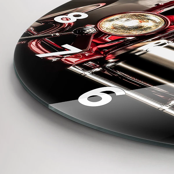 Wanduhr glas rund Alter Oldtimer