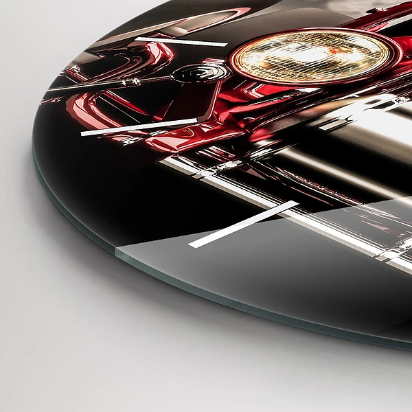 Wanduhr glas rund Alter Oldtimer