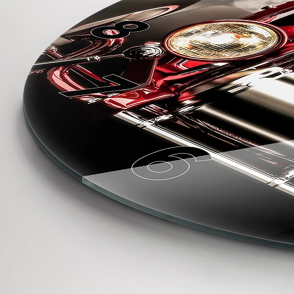 Wanduhr glas rund Alter Oldtimer