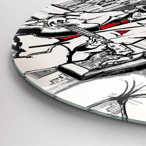 Wanduhr glas rund Jazz in New York