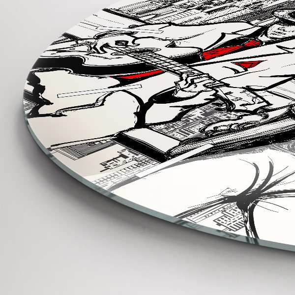 Wanduhr glas rund Jazz in New York