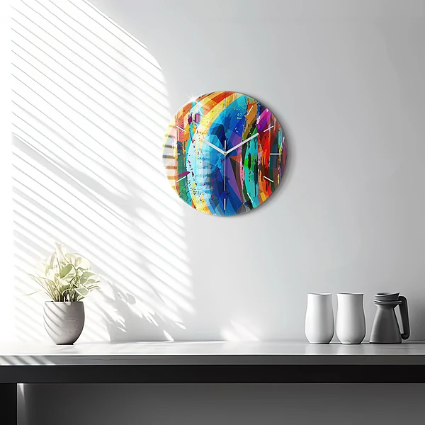 Wanduhr rund mit motiv Abstrakter Hintergrund