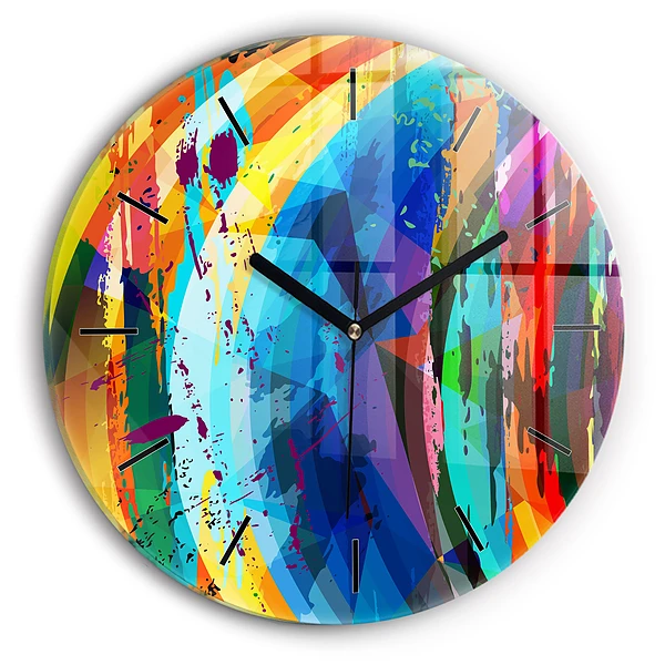 Wanduhr rund mit motiv Abstrakter Hintergrund