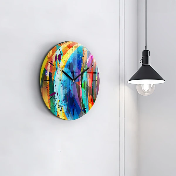 Wanduhr rund mit motiv Abstrakter Hintergrund
