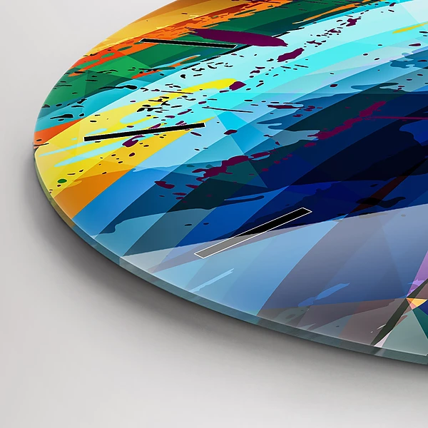 Wanduhr rund mit motiv Abstrakter Hintergrund
