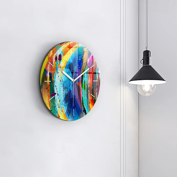 Wanduhr rund mit motiv Abstrakter Hintergrund