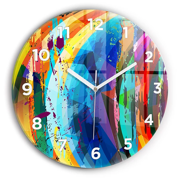 Wanduhr rund mit motiv Abstrakter Hintergrund