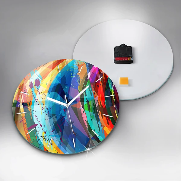 Wanduhr rund mit motiv Abstrakter Hintergrund
