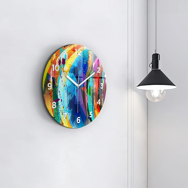 Wanduhr rund mit motiv Abstrakter Hintergrund