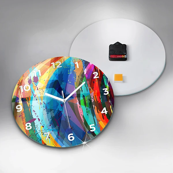 Wanduhr rund mit motiv Abstrakter Hintergrund