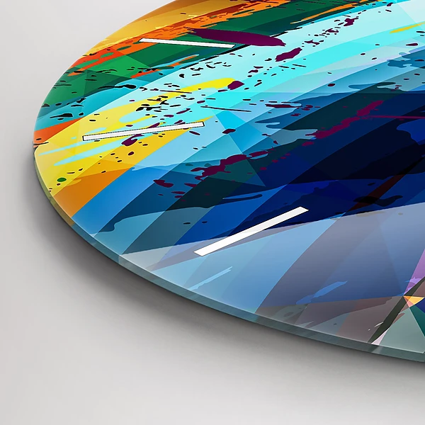 Wanduhr rund mit motiv Abstrakter Hintergrund