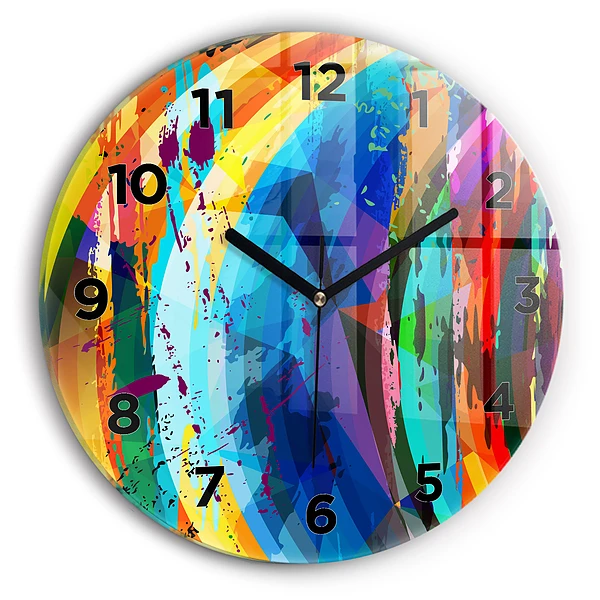 Wanduhr rund mit motiv Abstrakter Hintergrund