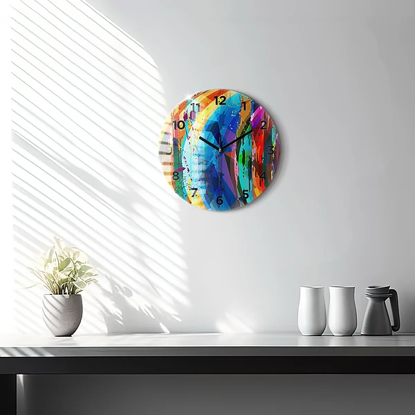 Wanduhr rund mit motiv Abstrakter Hintergrund