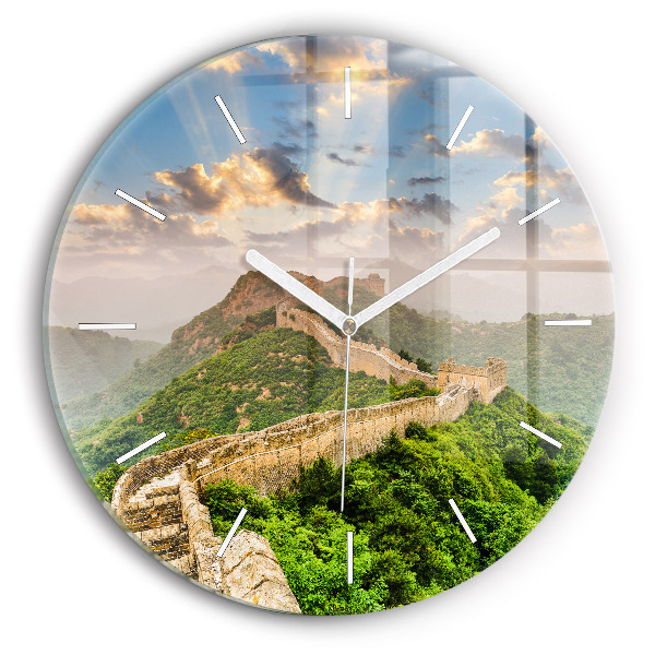 Wanduhr rund Große Mauer von China