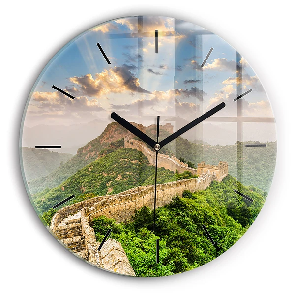 Wanduhr rund Große Mauer von China