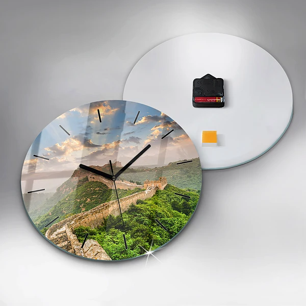 Wanduhr rund Große Mauer von China