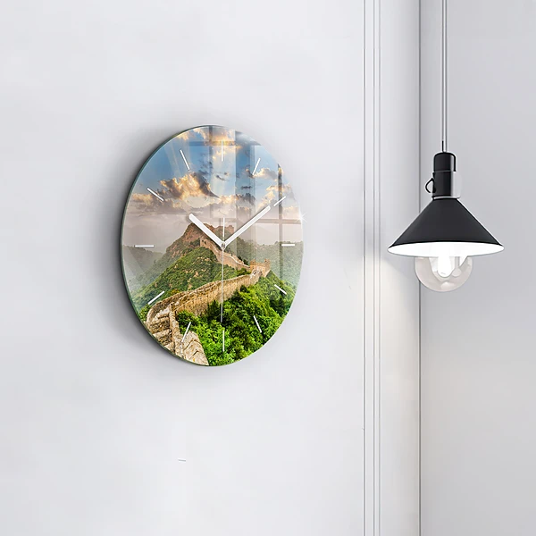 Wanduhr rund Große Mauer von China