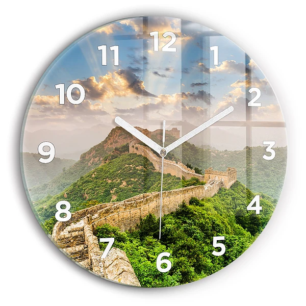 Wanduhr rund Große Mauer von China