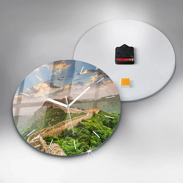 Wanduhr rund Große Mauer von China