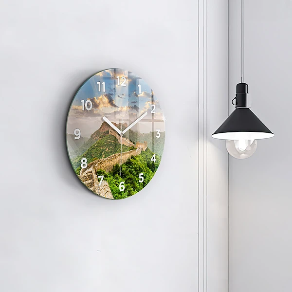 Wanduhr rund Große Mauer von China