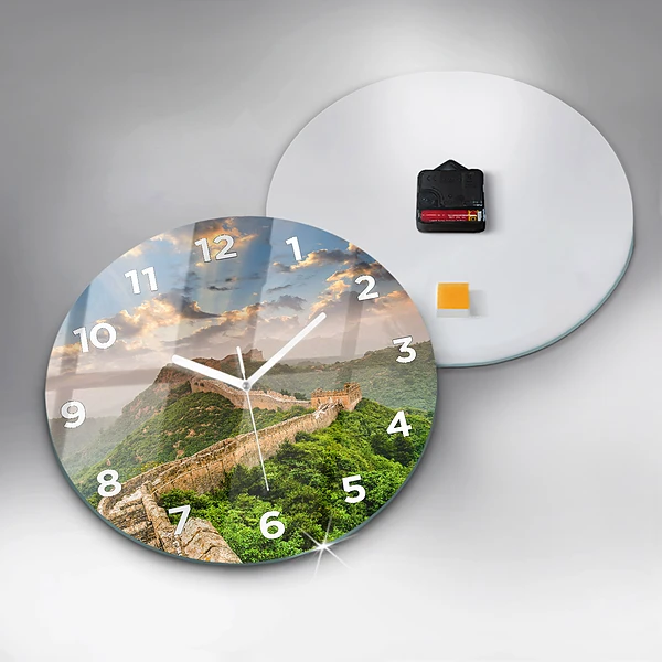 Wanduhr rund Große Mauer von China