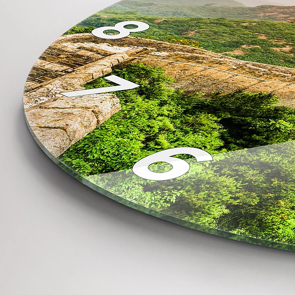 Wanduhr rund Große Mauer von China