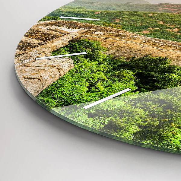 Wanduhr rund Große Mauer von China