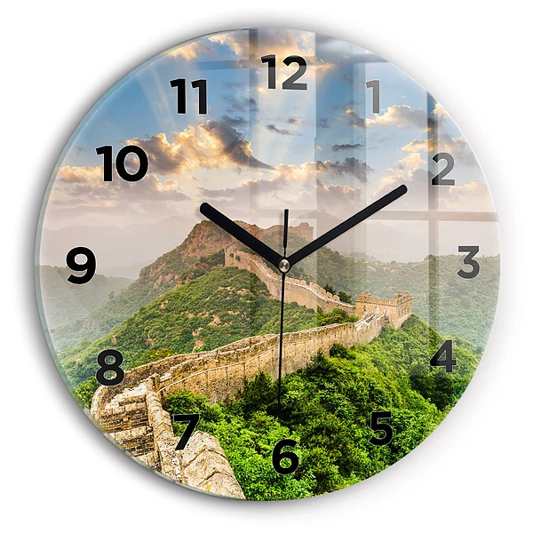 Wanduhr rund Große Mauer von China