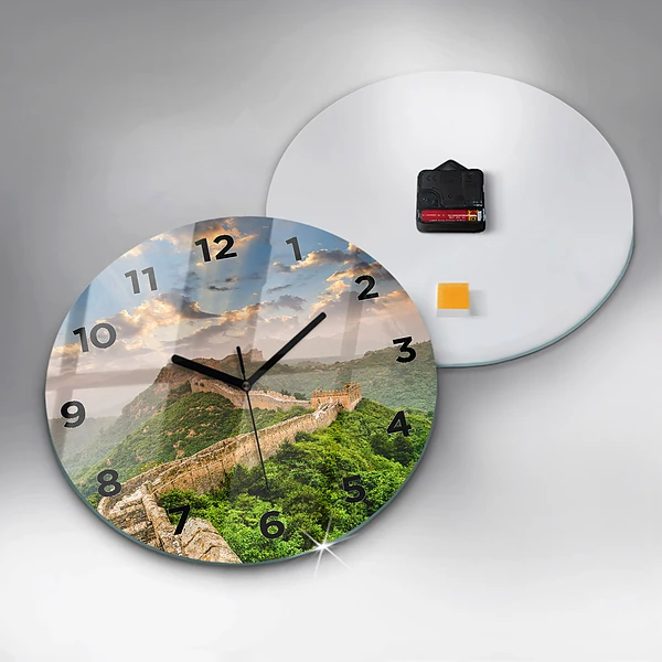 Wanduhr rund Große Mauer von China