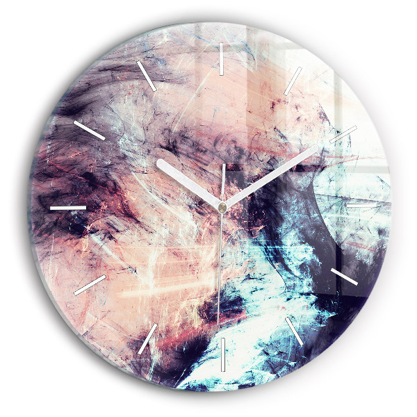 Wanduhr glas rund Abstraktes Bild