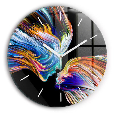 Wanduhr rund mit motiv Emotionale Kunst
