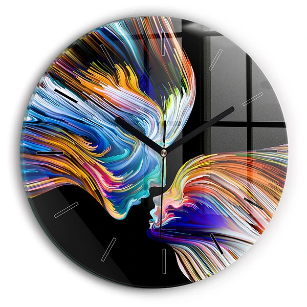 Wanduhr rund mit motiv Emotionale Kunst