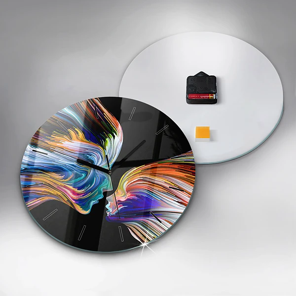 Wanduhr rund mit motiv Emotionale Kunst