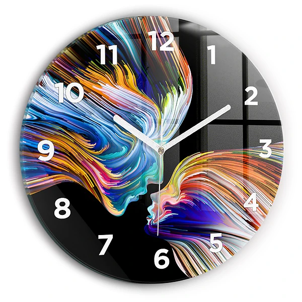 Wanduhr rund mit motiv Emotionale Kunst