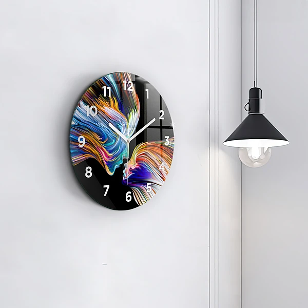 Wanduhr rund mit motiv Emotionale Kunst