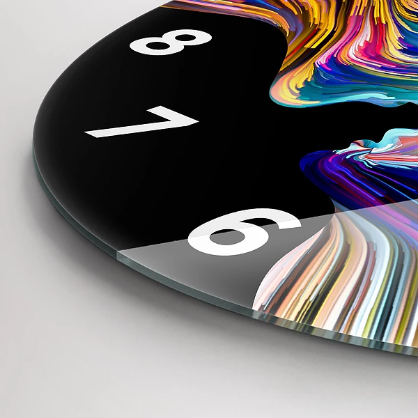 Wanduhr rund mit motiv Emotionale Kunst