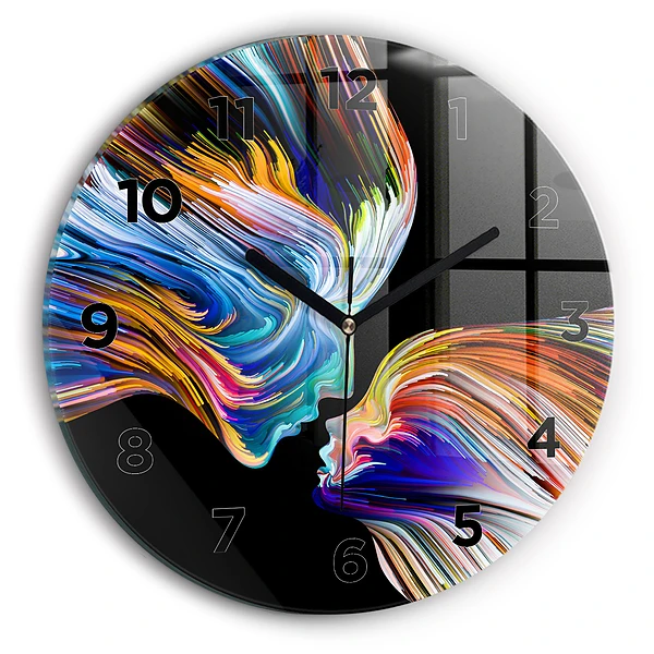 Wanduhr rund mit motiv Emotionale Kunst