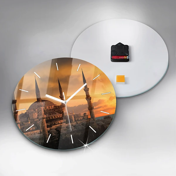 Wanduhr rund Istanbuler Moschee