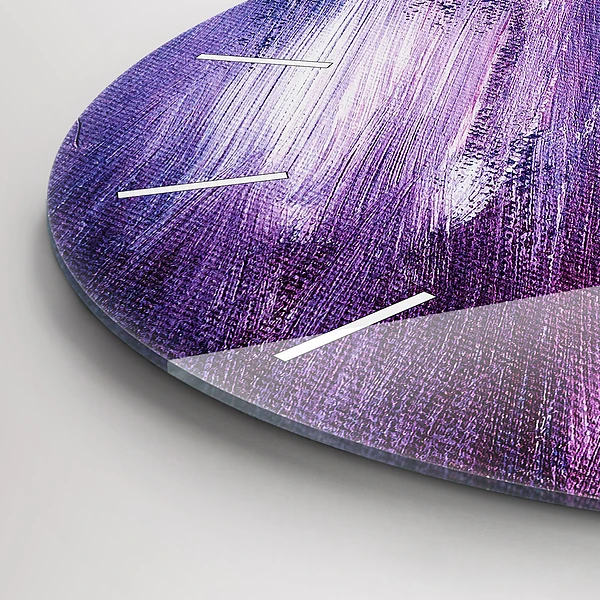 Wanduhr rund mit motiv Acrylfarbe Textur
