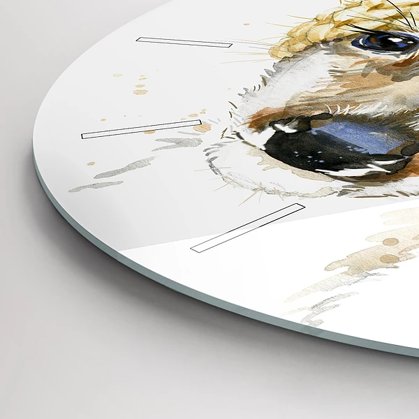 Wanduhr rund Hirsche