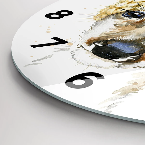Wanduhr rund Hirsche