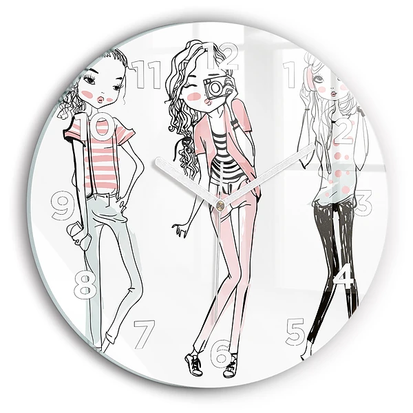 Wanduhr rund Frauenmode