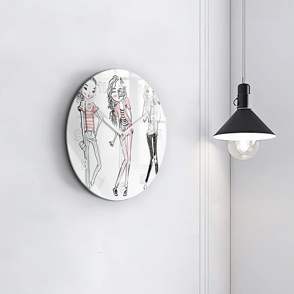 Wanduhr rund Frauenmode