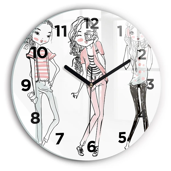 Wanduhr rund Frauenmode
