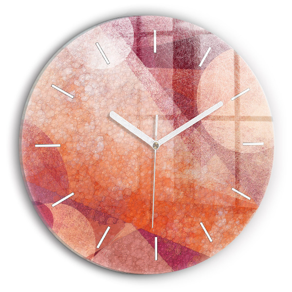 Wanduhr rund mit motiv Geometrische Abstraktion