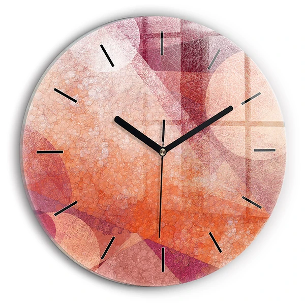 Wanduhr rund mit motiv Geometrische Abstraktion