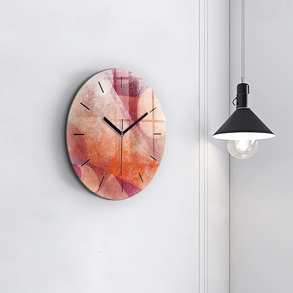 Wanduhr rund mit motiv Geometrische Abstraktion
