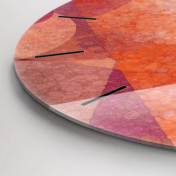 Wanduhr rund mit motiv Geometrische Abstraktion